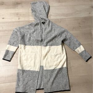 Topshop long cardigan with hood